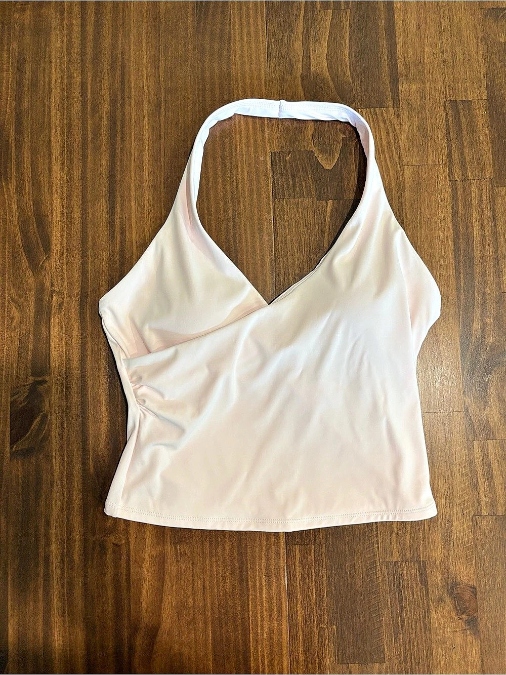 Aralina | Athletic V Neck Wrap Halter Top | NWT | Pink | Size XL